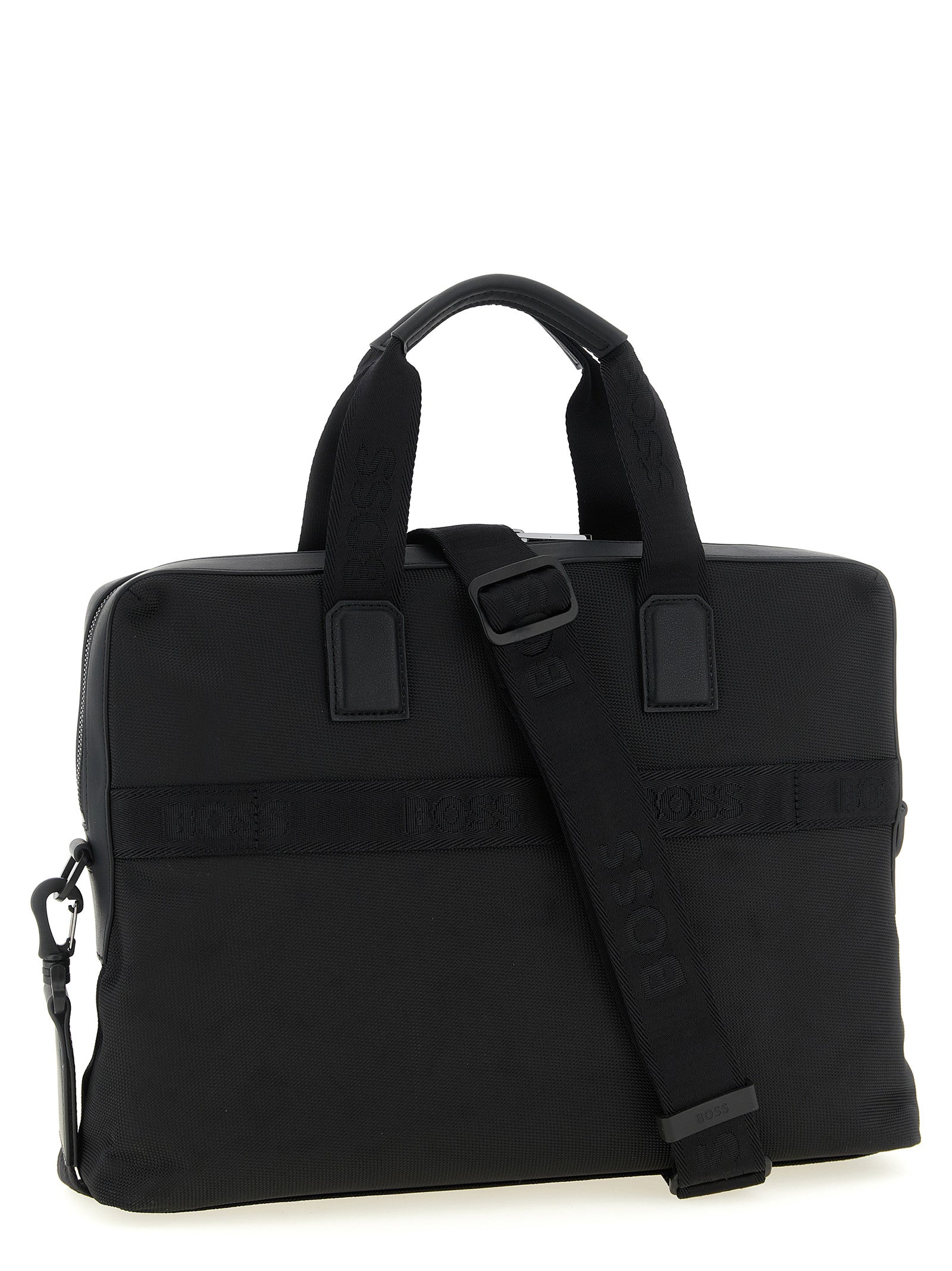 Ray Handbag Black Polyester Hand Bags