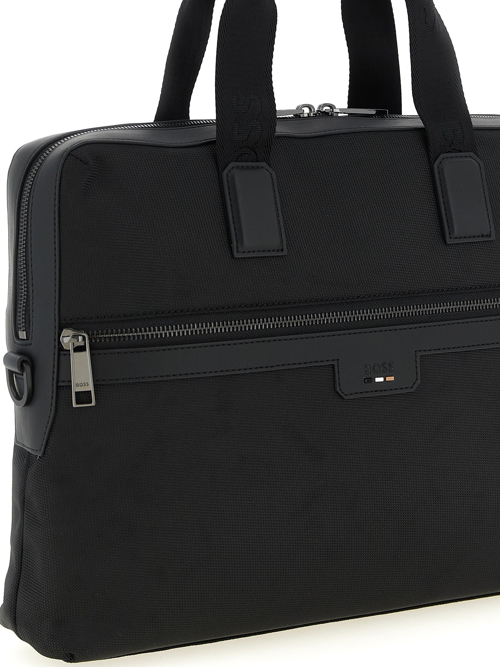 Ray Handbag Black Polyester Hand Bags