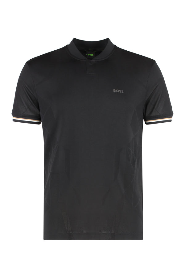 Techno Fabric T-Shirt Black Polyester T-shirts