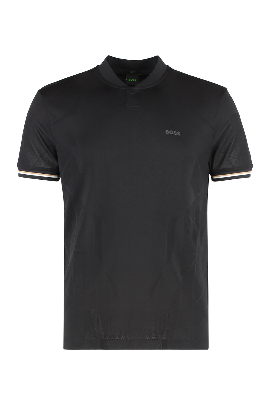 Techno Fabric T-Shirt Black Polyester T-shirts
