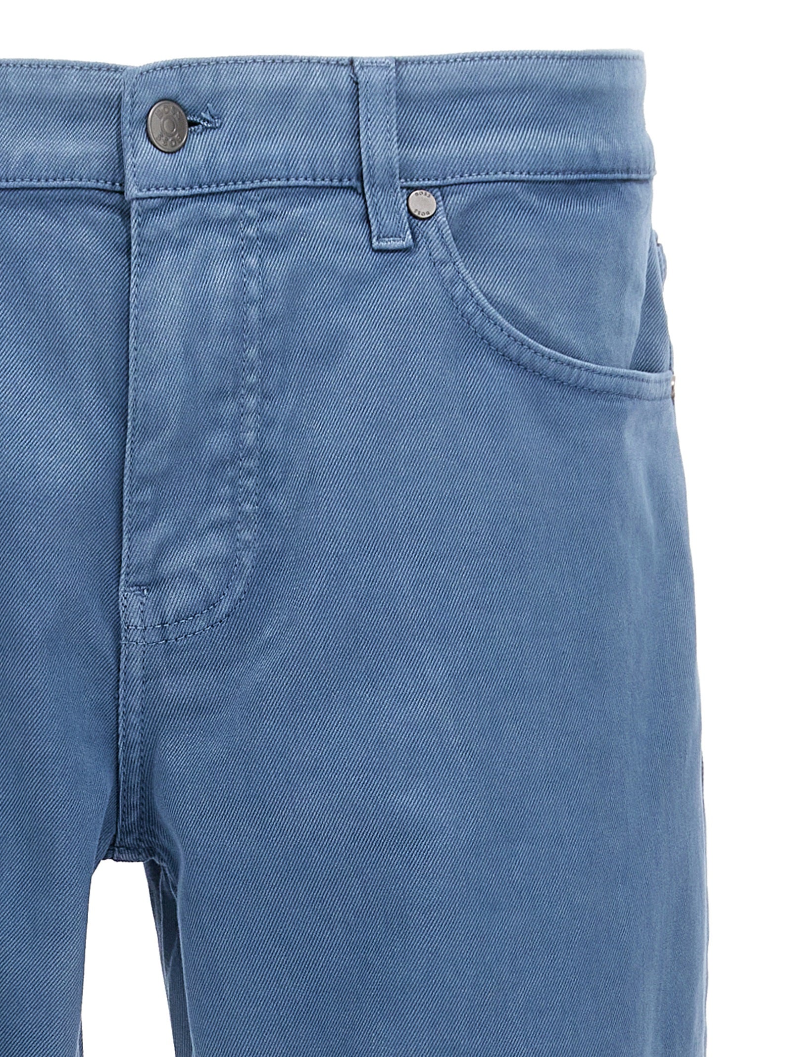 5-pocket pants Blue Cotton Jean