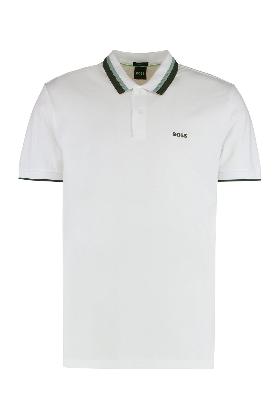 Cotton Polo With Contrasting Details White Shirts