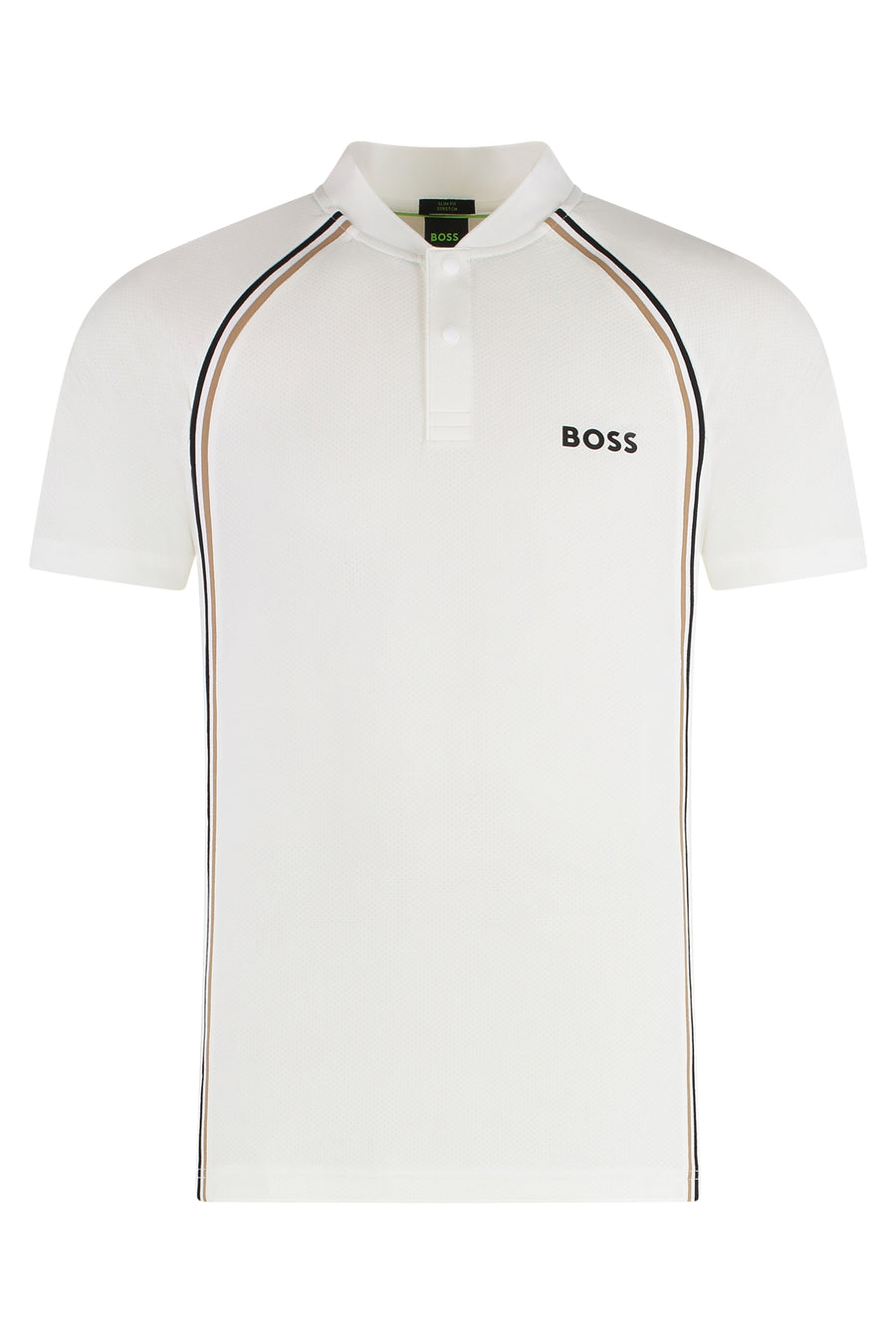 Technical Fabric Polo Shirt White Elastane