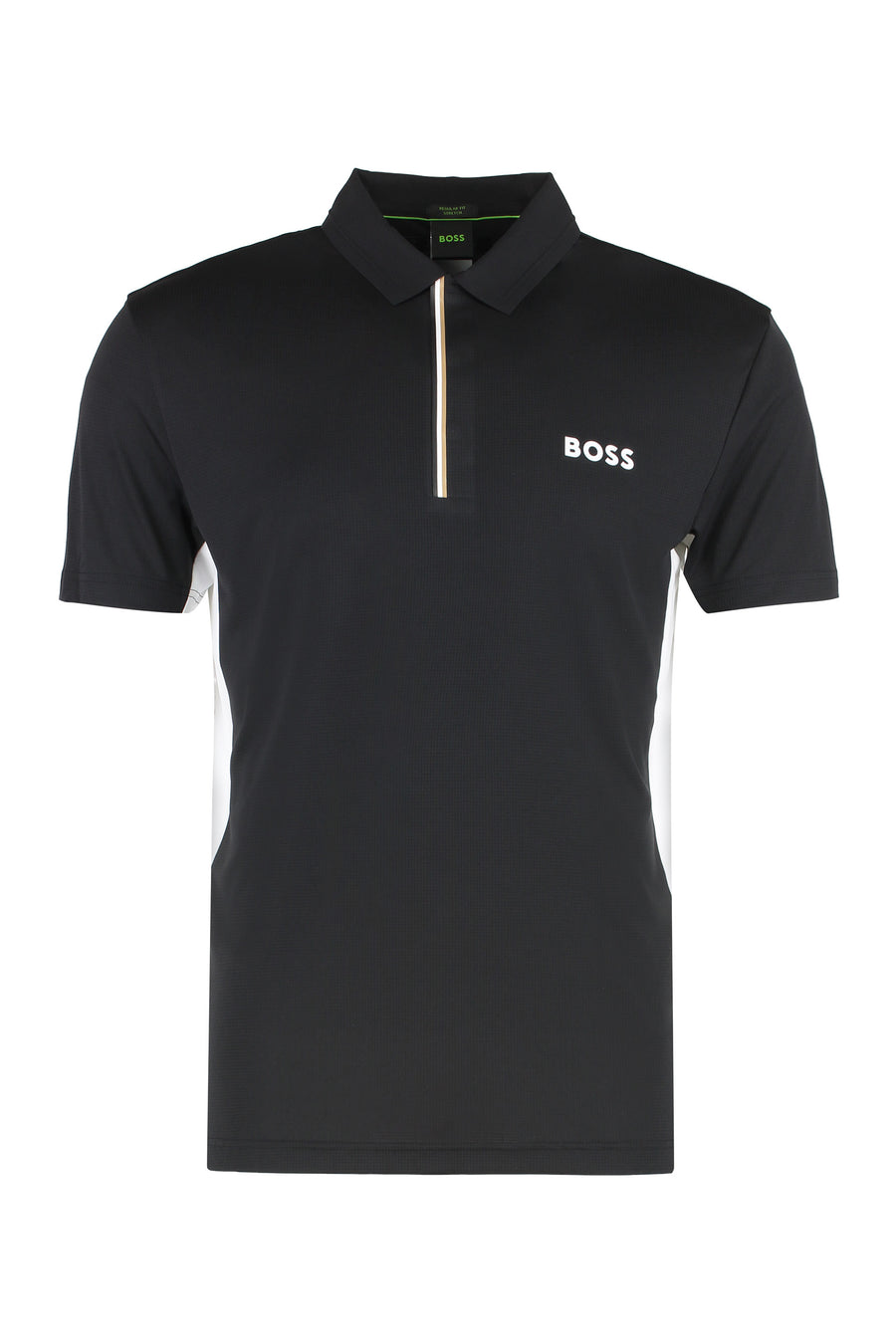 Technical Fabric Polo Shirt Black Polyester