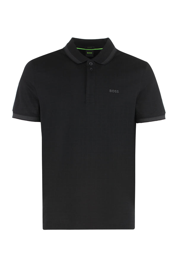 Cotton-Piqué Polo Shirt Black