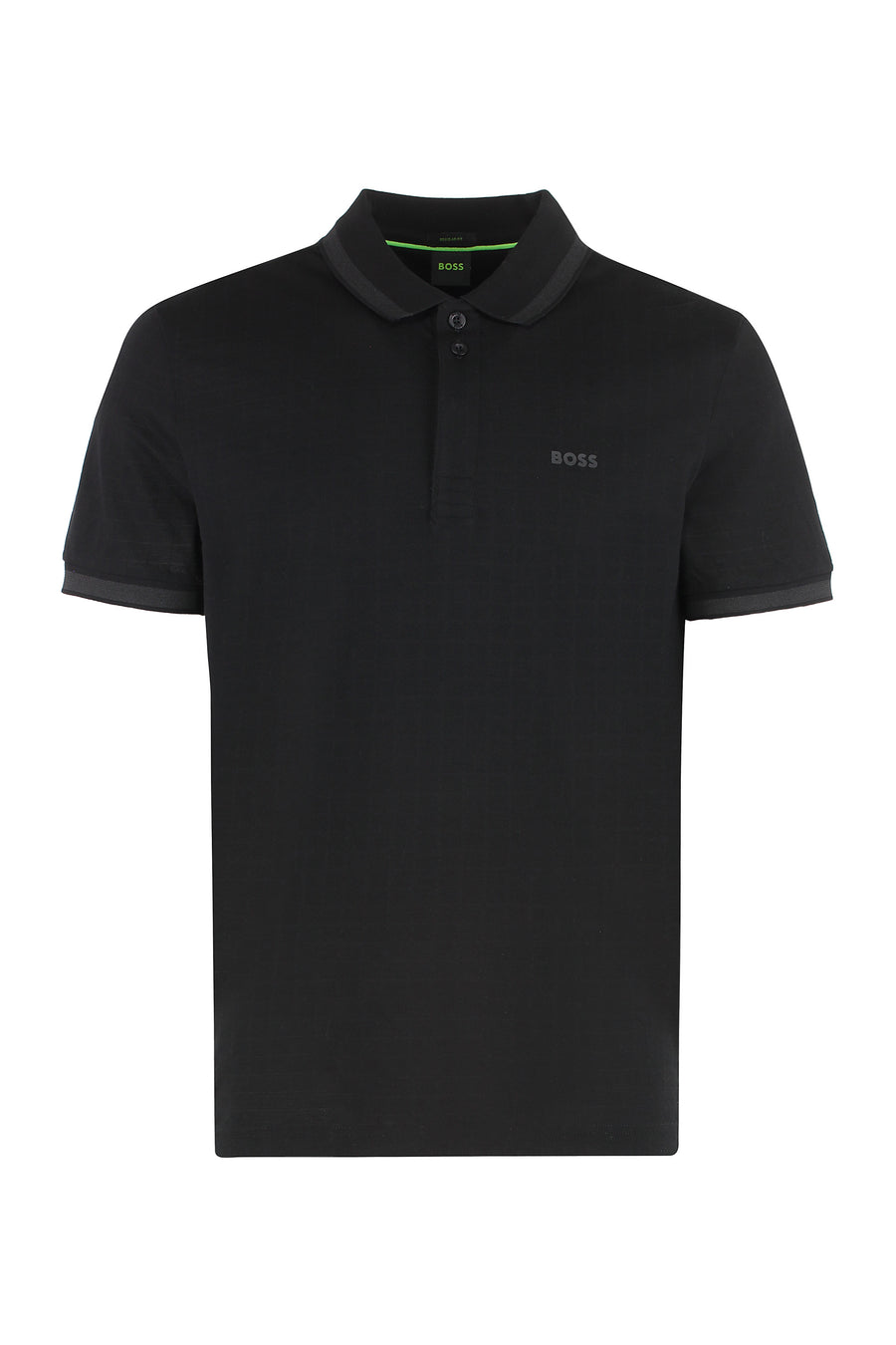 Cotton-Piqué Polo Shirt Black