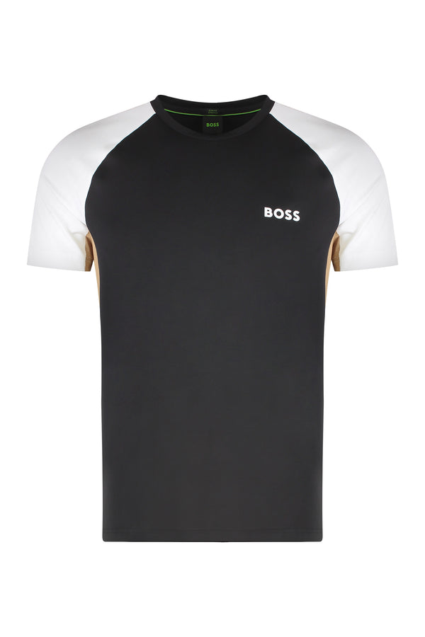 Techno Fabric T-Shirt Black Polyester T-shirts
