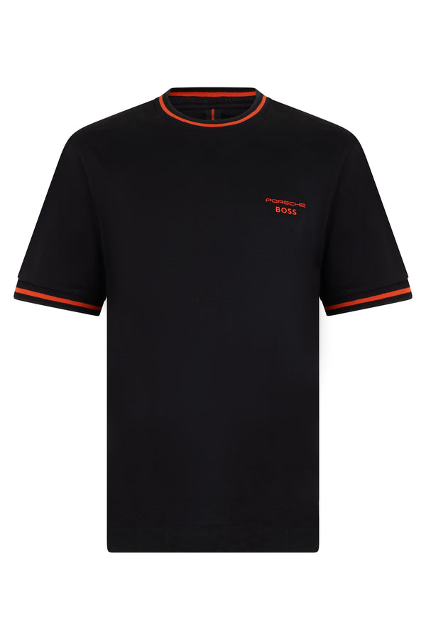 Short-Sleeved Black Cotton T-Shirt T-shirts