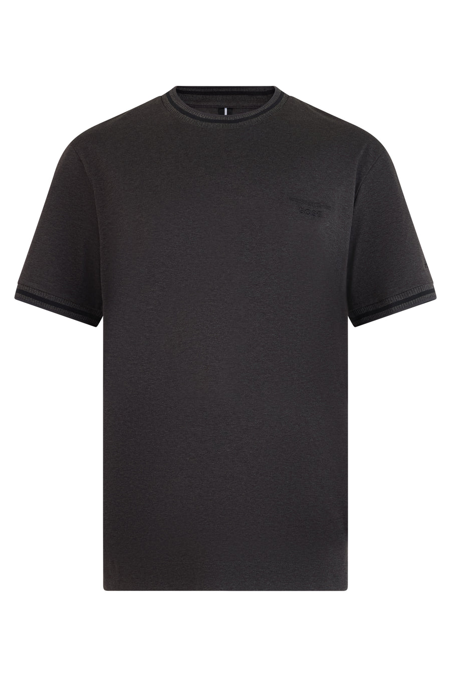 Cotton T-Shirt With Embroidered Logo Charcoal T-shirts