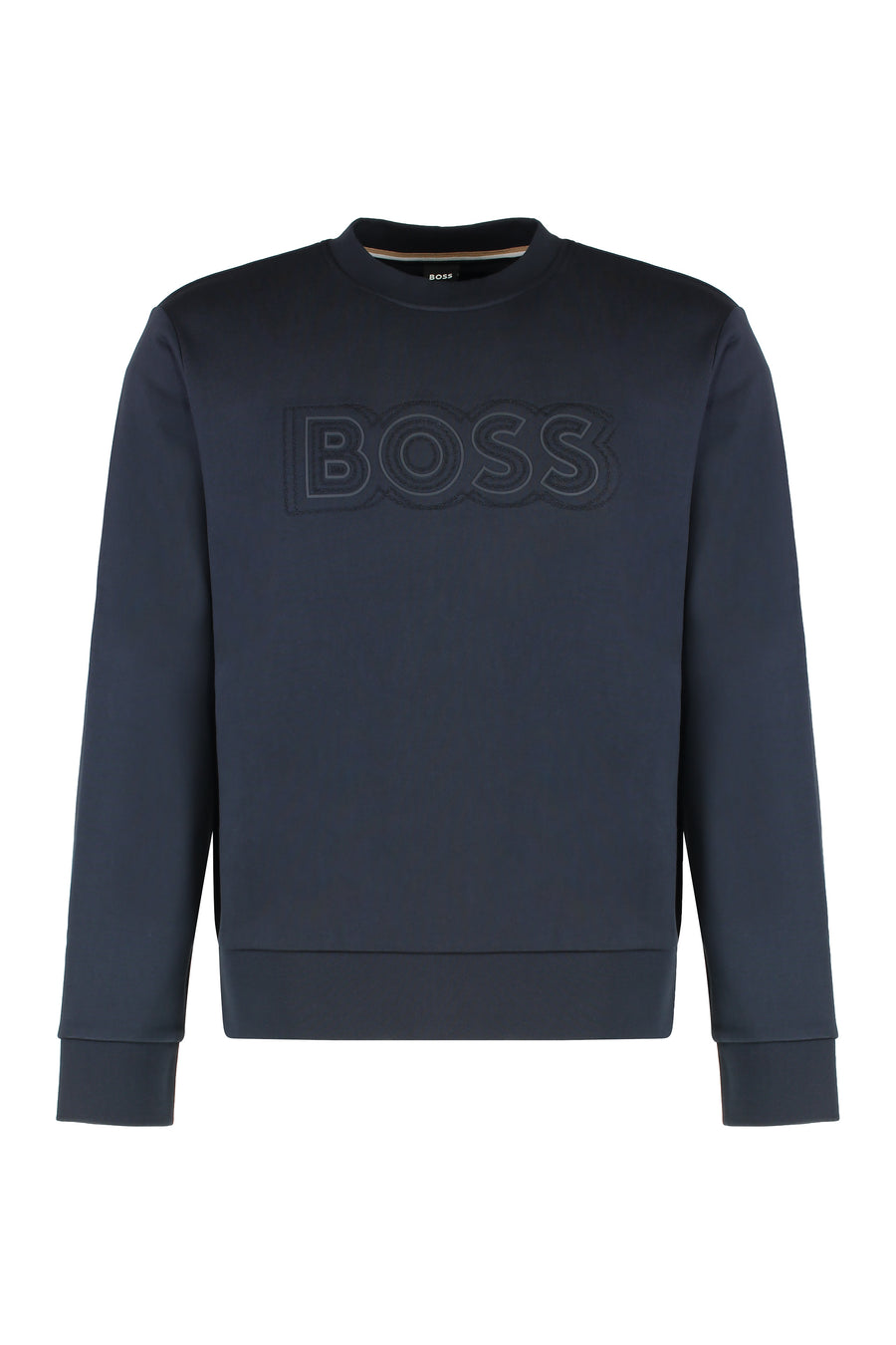 Logo Detail Cotton Sweatshirt Blue Sweatshirts