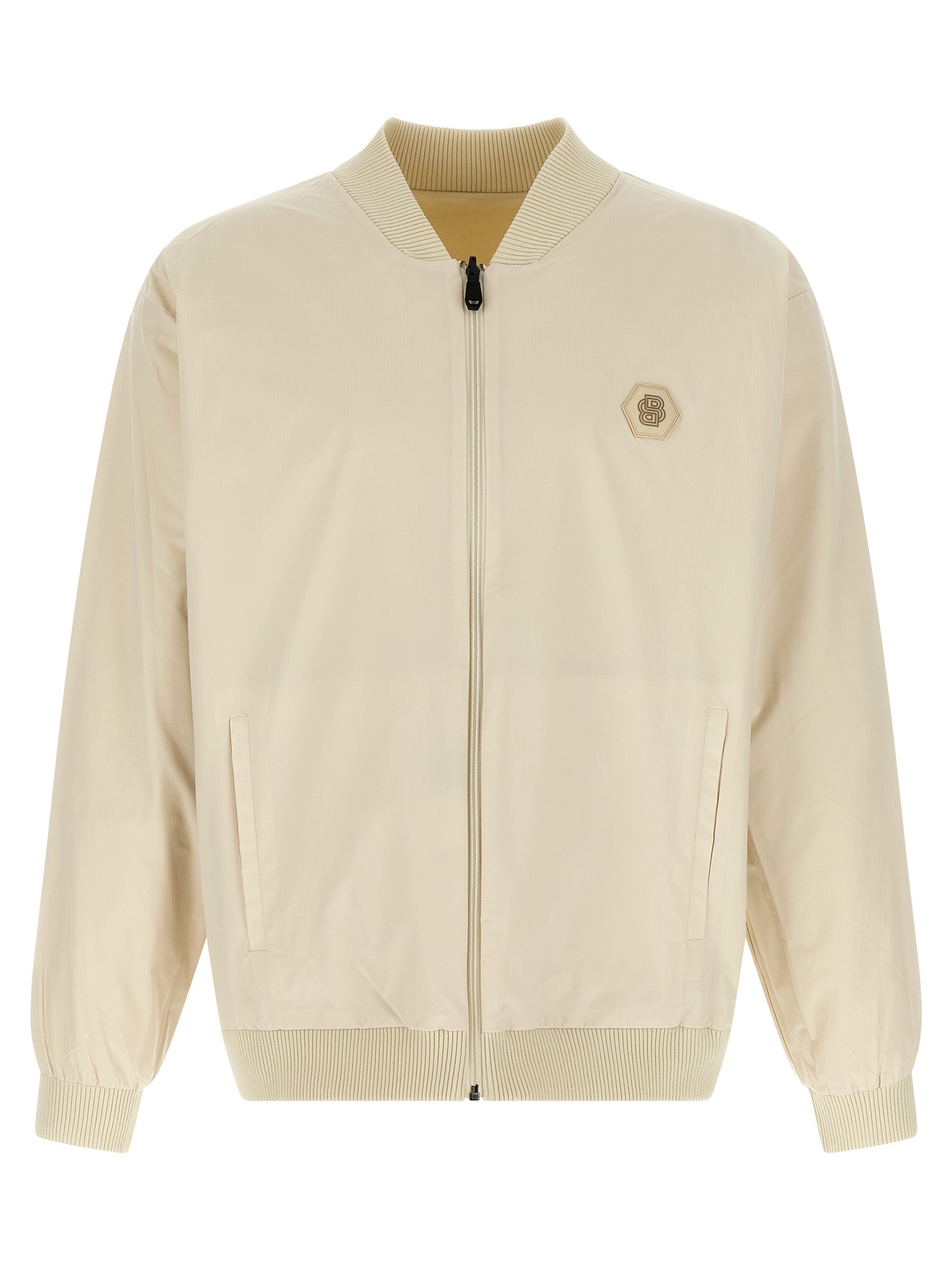 Future reversible bomber jacket Beige Polyamide Down Jacket, Parka, Casual