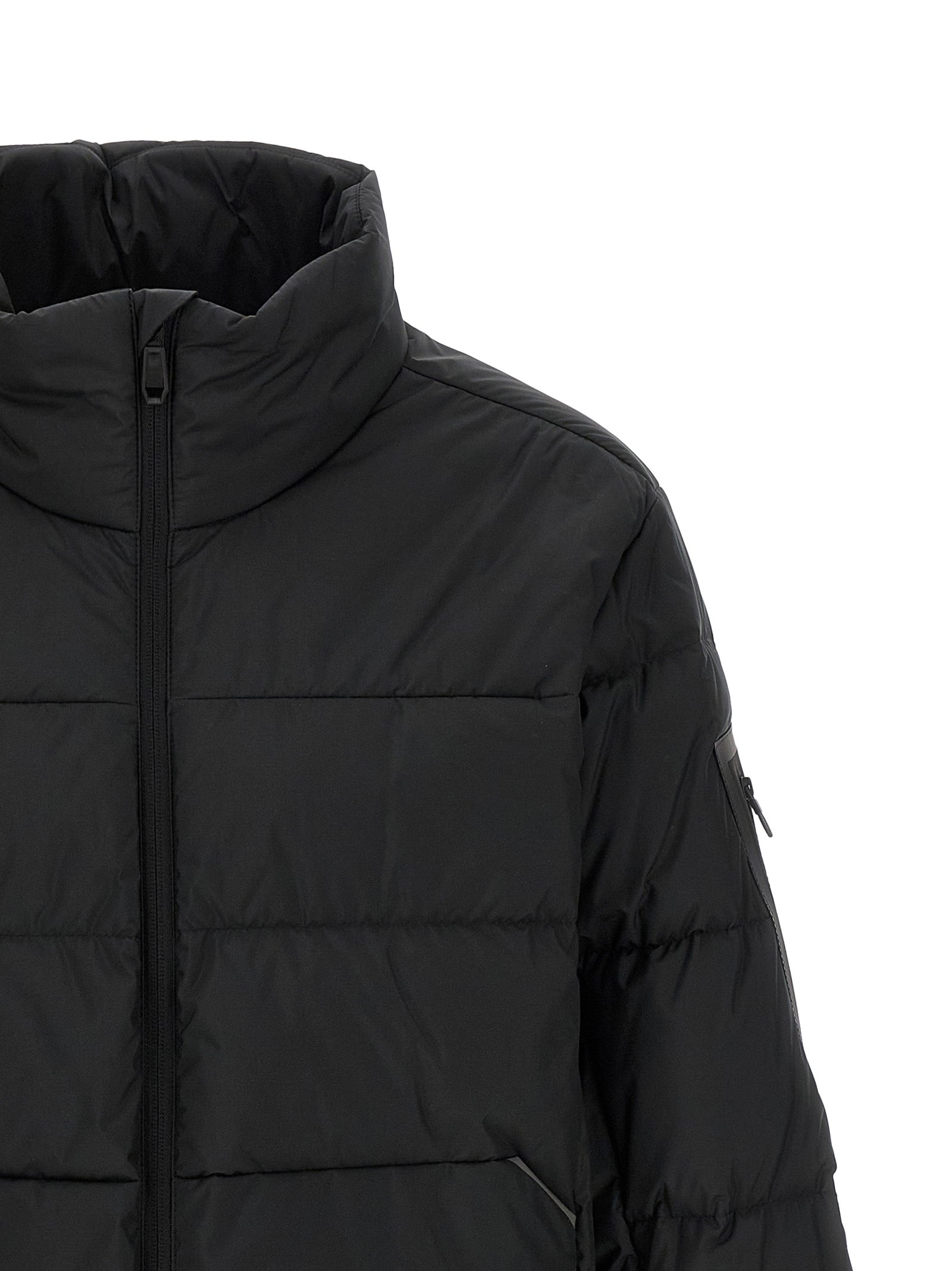 Urbanex Puffer down jacket Black Polyester Jacket, Parka, Casual
