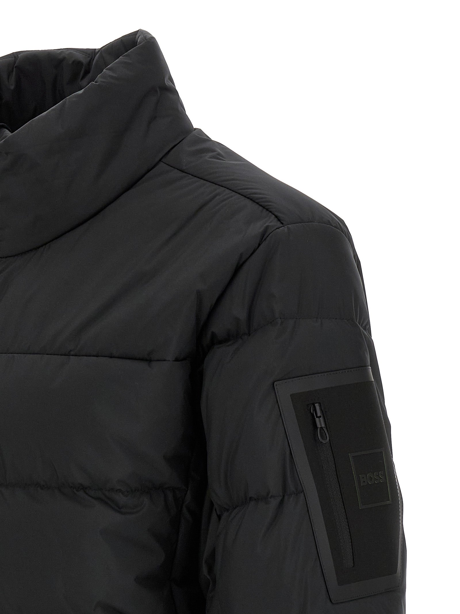 Urbanex Puffer down jacket Black Polyester Jacket, Parka, Casual