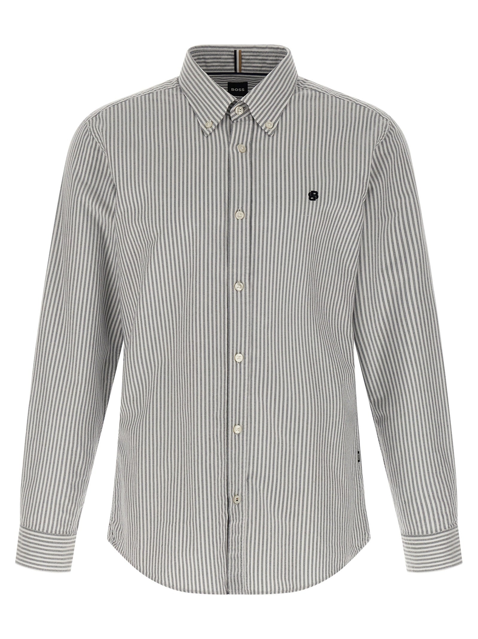 Ronan Shirt Gray Cotton Shirt, Blouse
