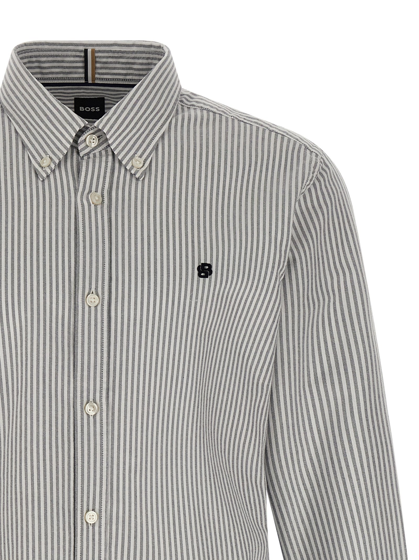 Ronan Shirt Gray Cotton Shirt, Blouse