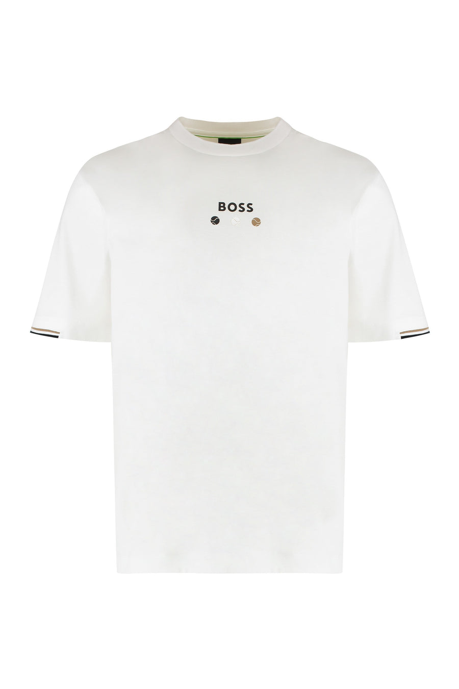 White Cotton Crew-Neck T-Shirt T-shirts