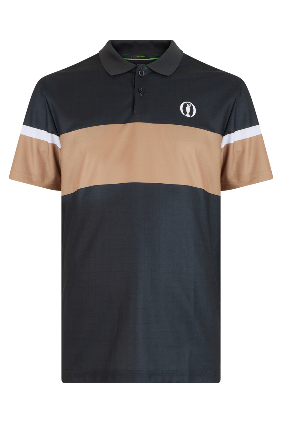 Short-Sleeved Polo Shirt Technical Fabric Black Polyester
