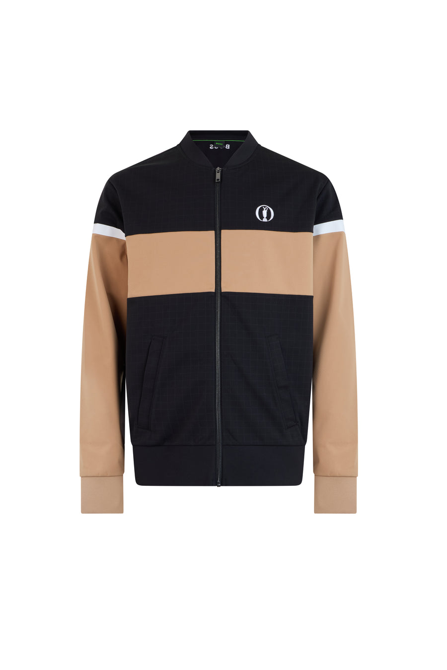 Technical Zip-Up Hoodie Black Polyester