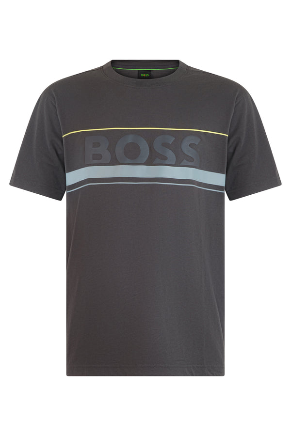Short-Sleeved Cotton T-Shirt Dark Grey T-shirts