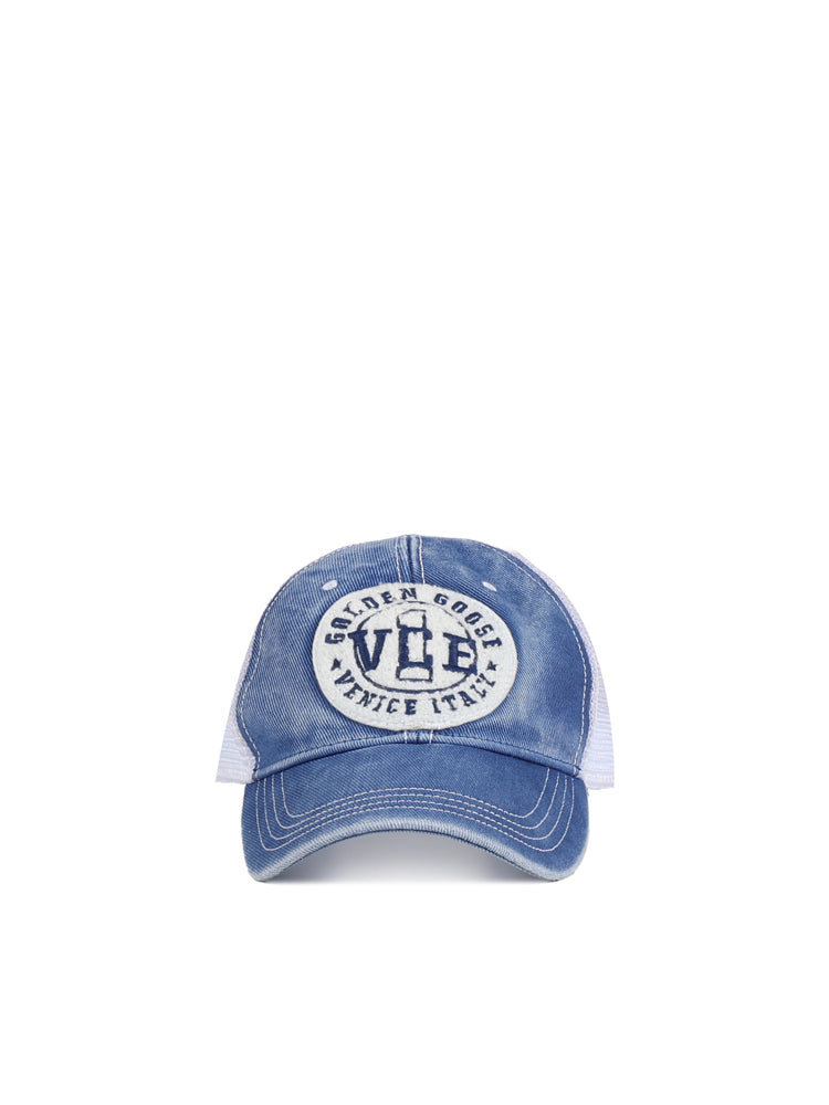 Golden Goose Hats Surf The Web/white Cotton