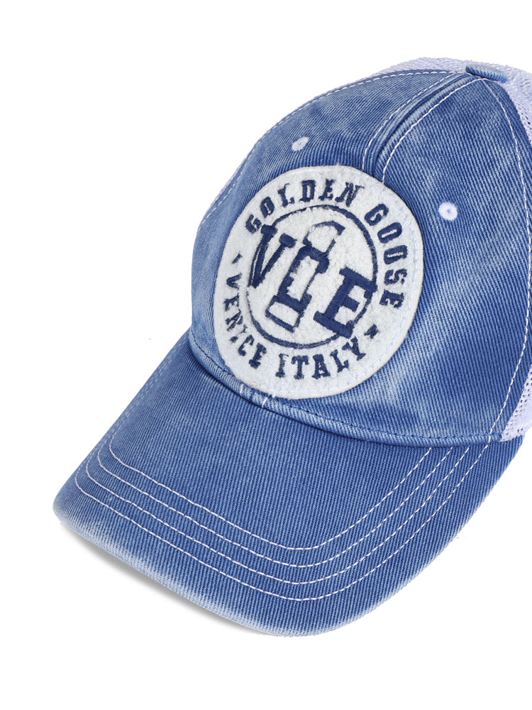 Golden Goose Hats Surf The Web/white Cotton