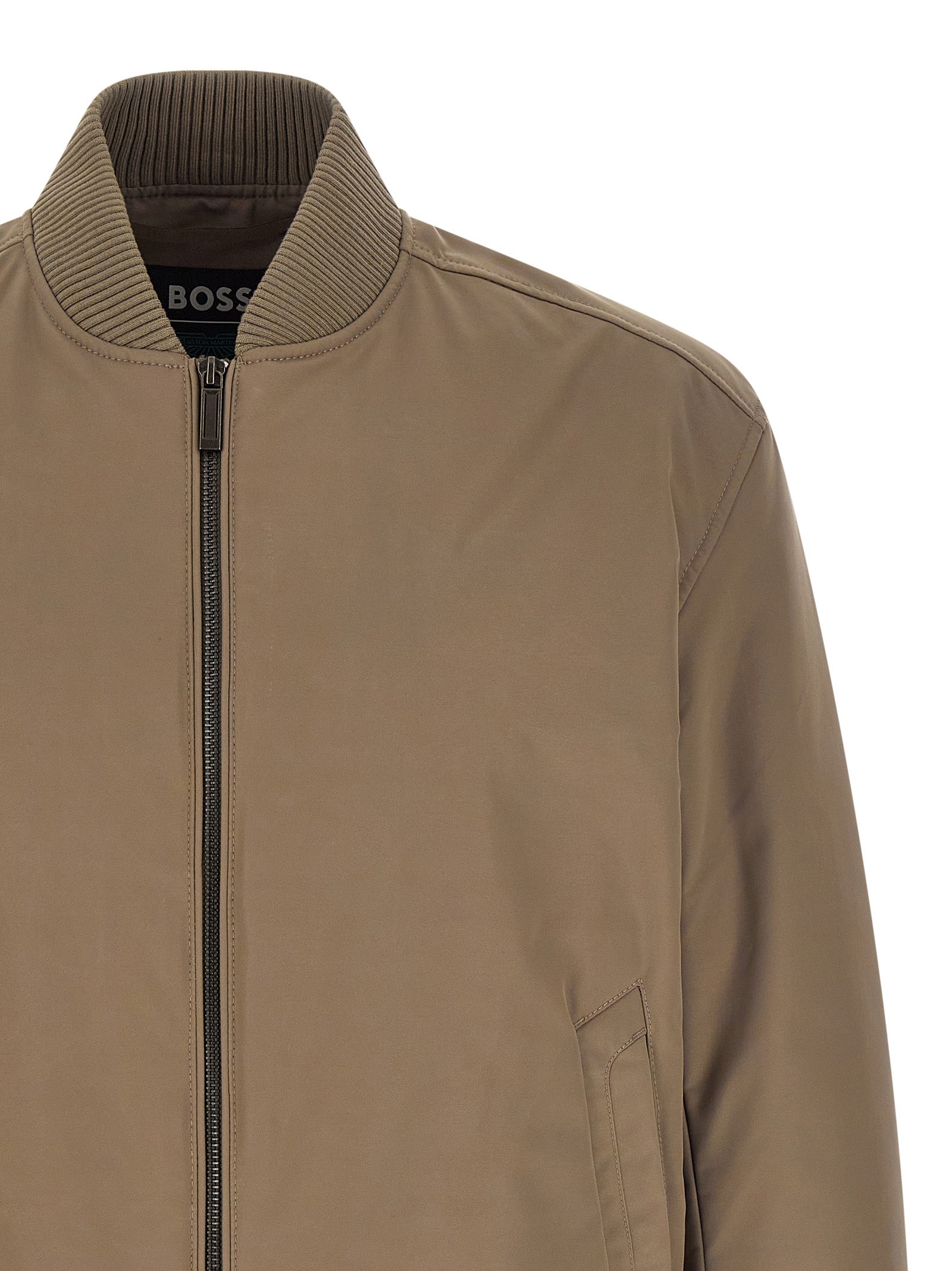 BOSS x Aston Martin Cantin bomber jacket Gray Polyester Down Jacket, Parka, Casual