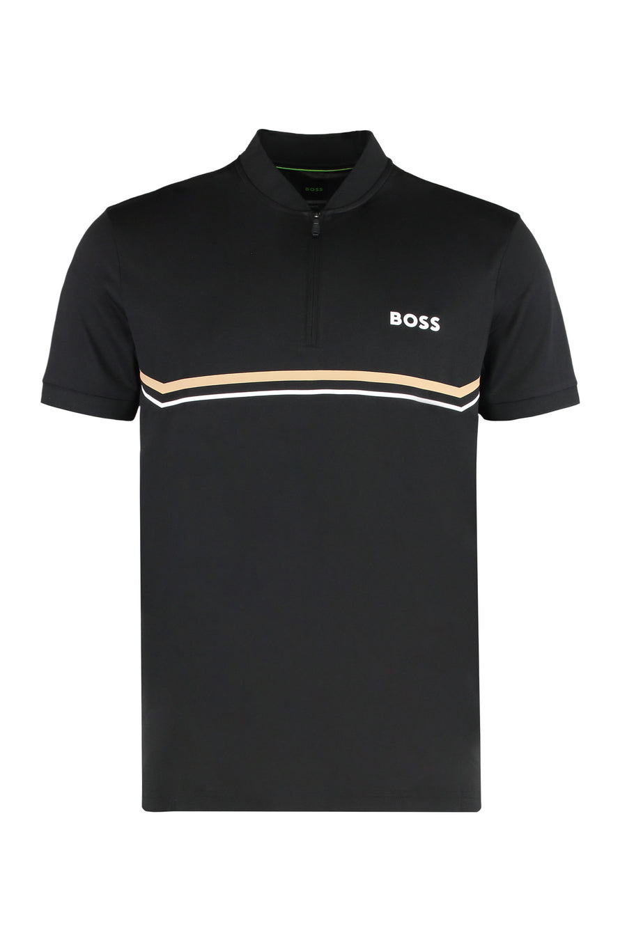Slim Fit Polo Black Polyester Shirts
