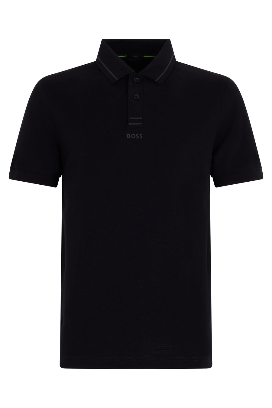 Polo Shirt Cotton Short-Sleeve Black