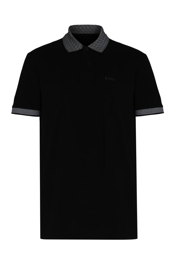 Polo Shirt Pique Cotton Black
