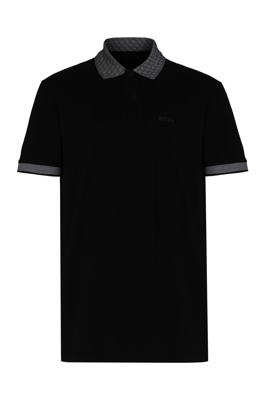 Polo Shirt Pique Cotton Black