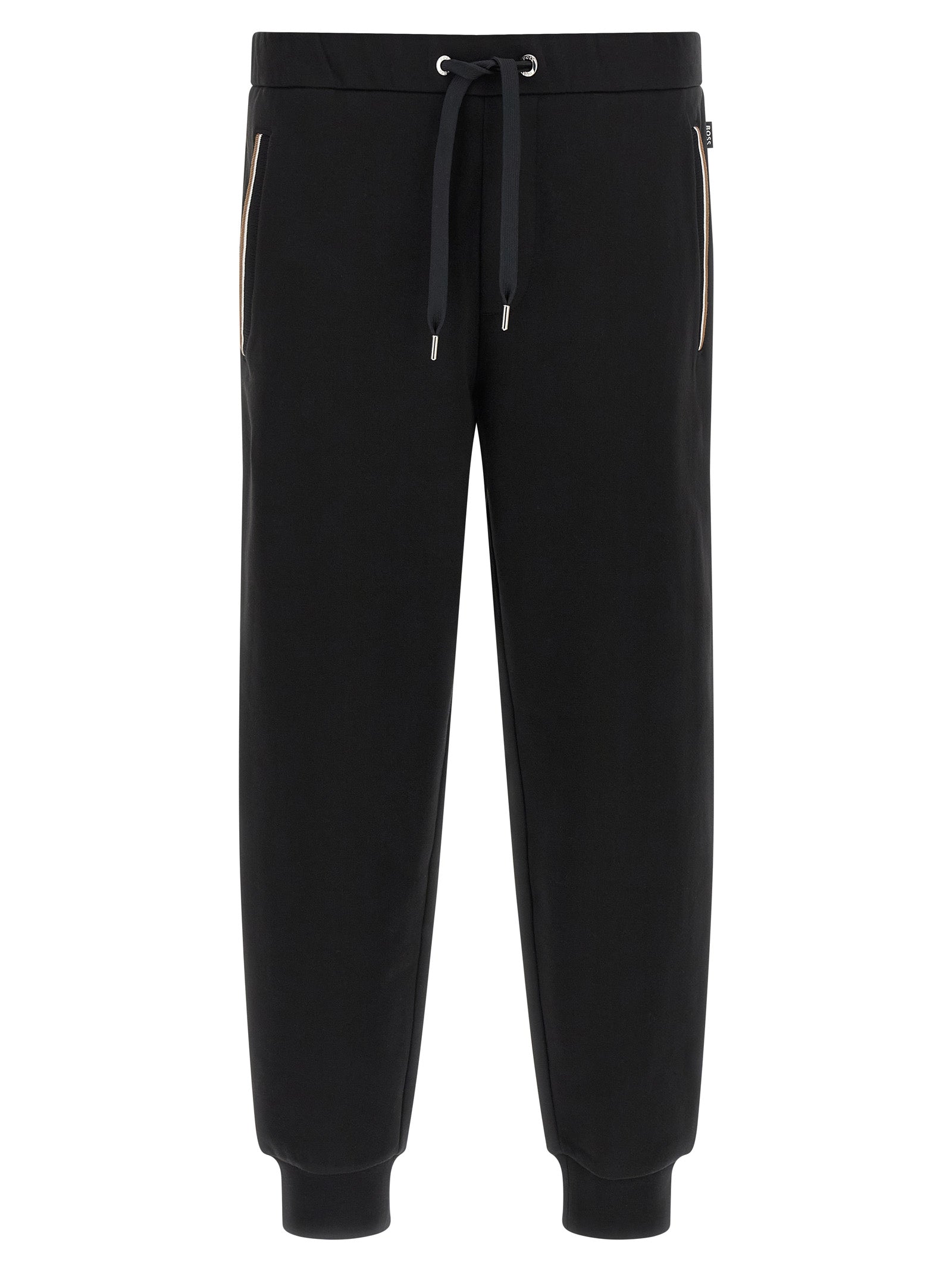 Insert joggers Black Cotton Pant