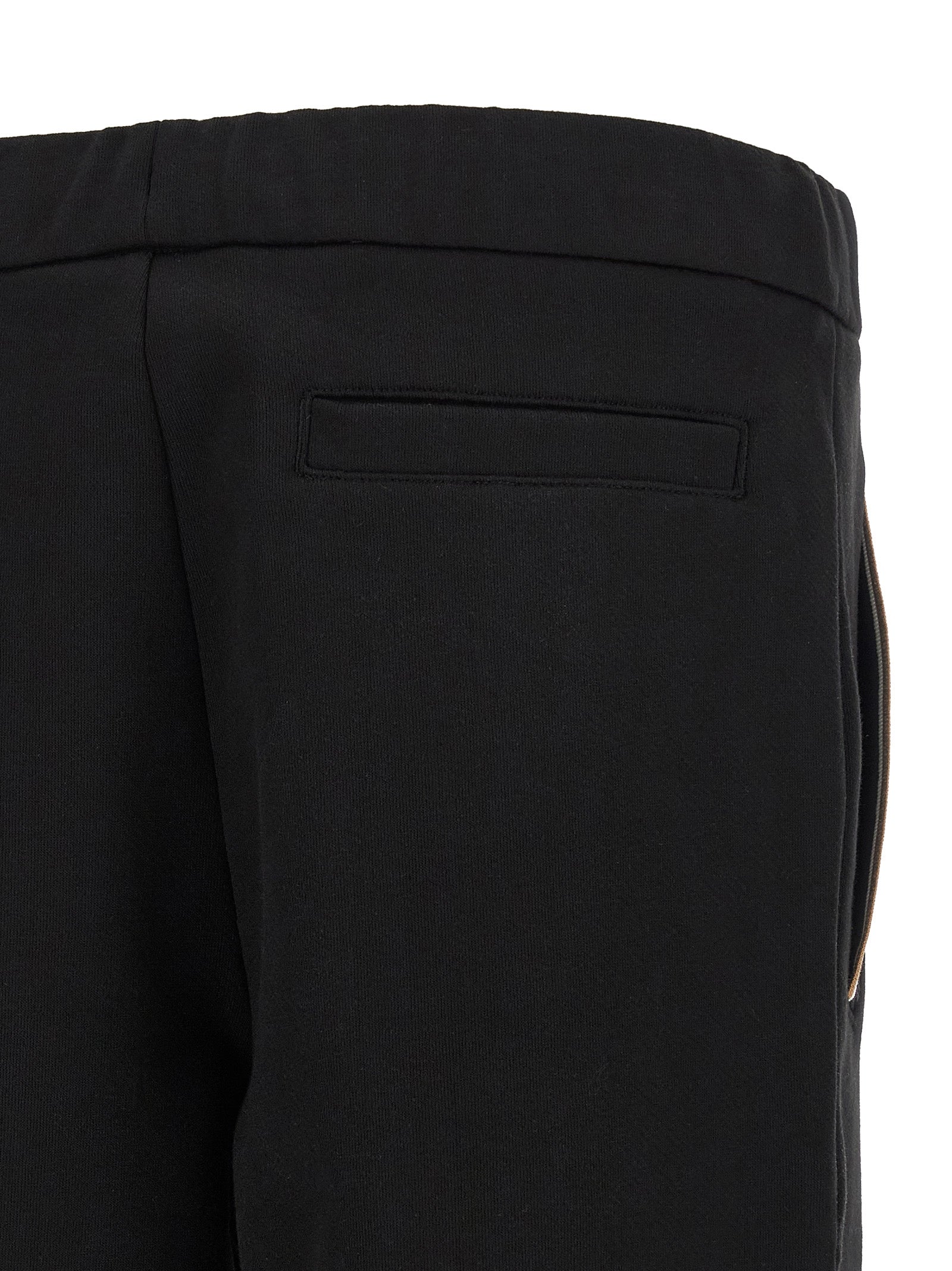 Insert joggers Black Cotton Pant