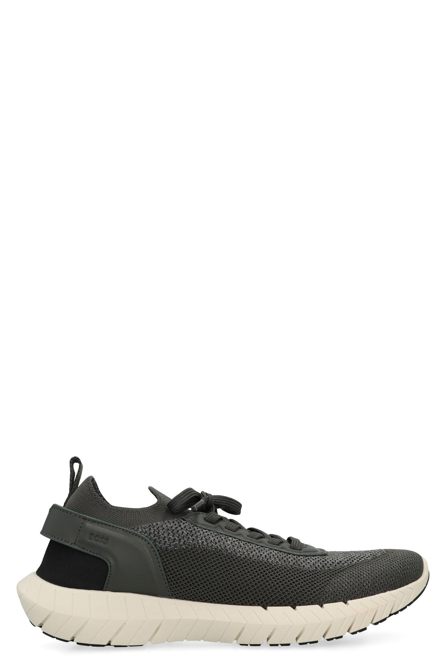 Low-Top Sneakers Green Polyester Trainers