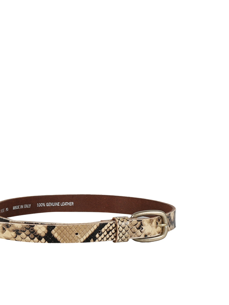 Golden Goose Belts Sand/black Calfskin