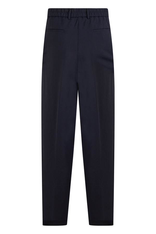 Chinos Dark Blue Virgin Wool