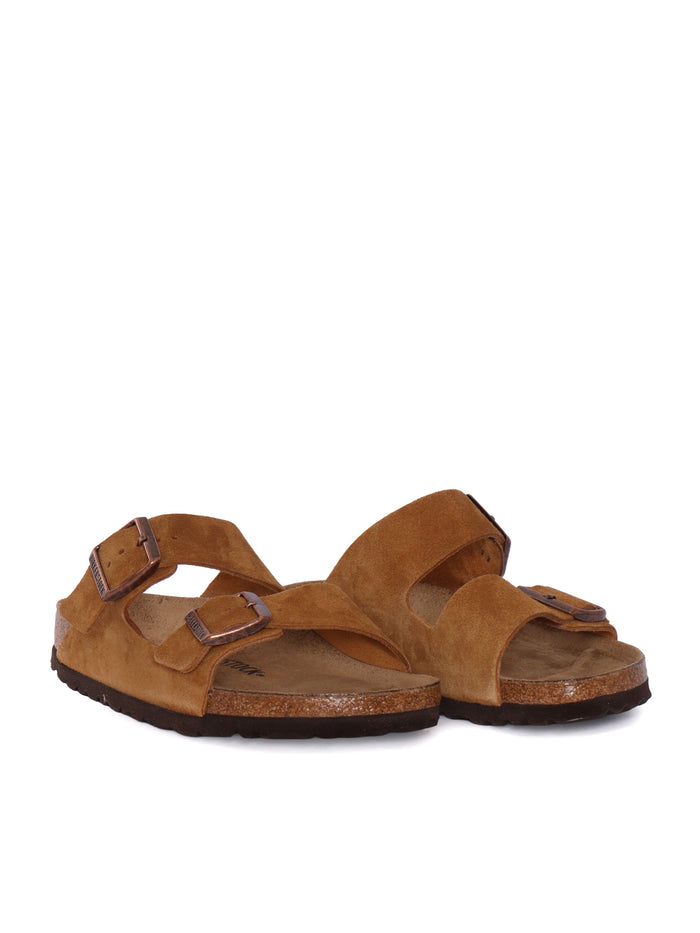 Arizona mink, Suede Leather Brown Sole In Eva Sandal