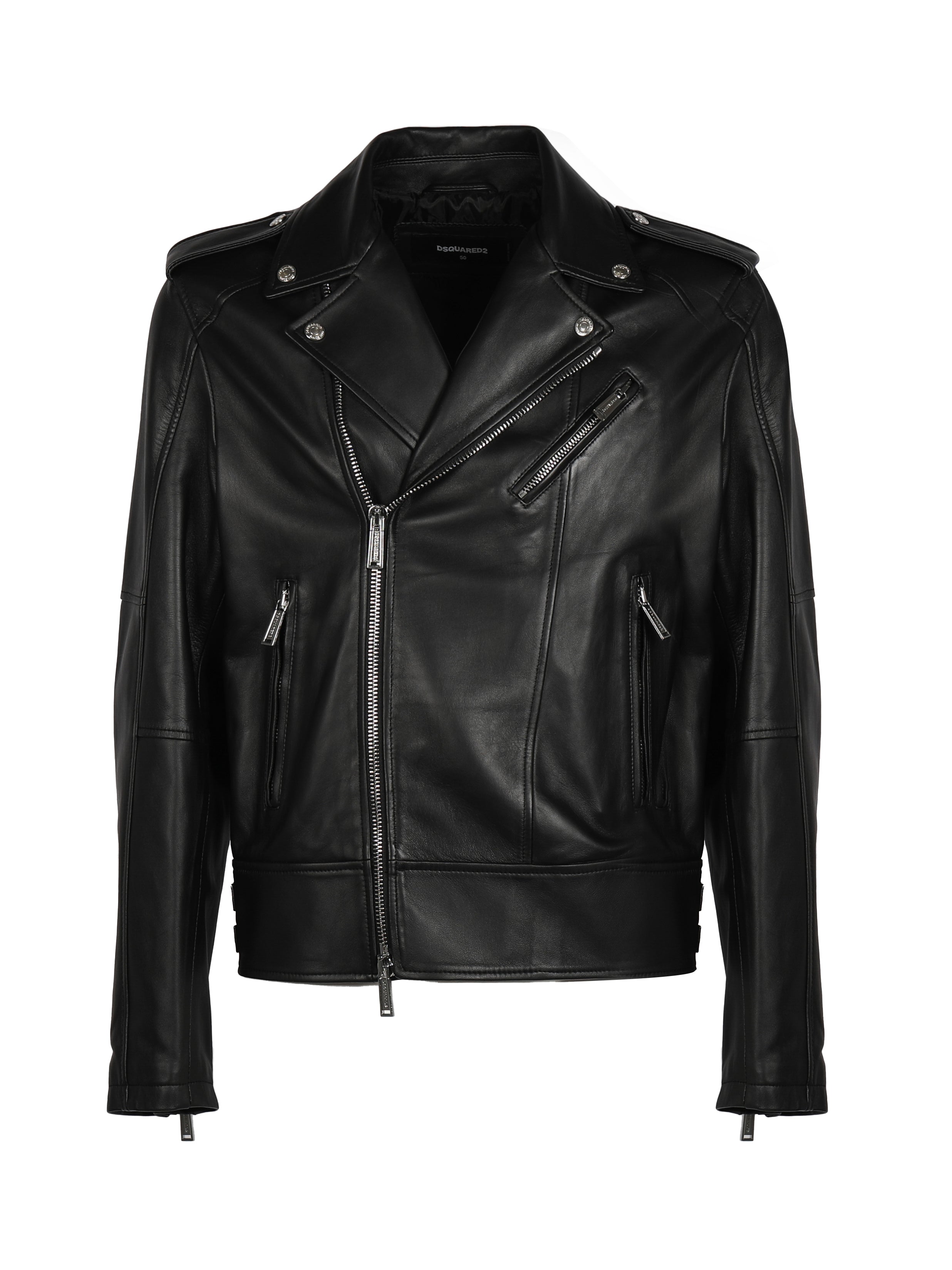 Dsquared2 Coats Black Leather