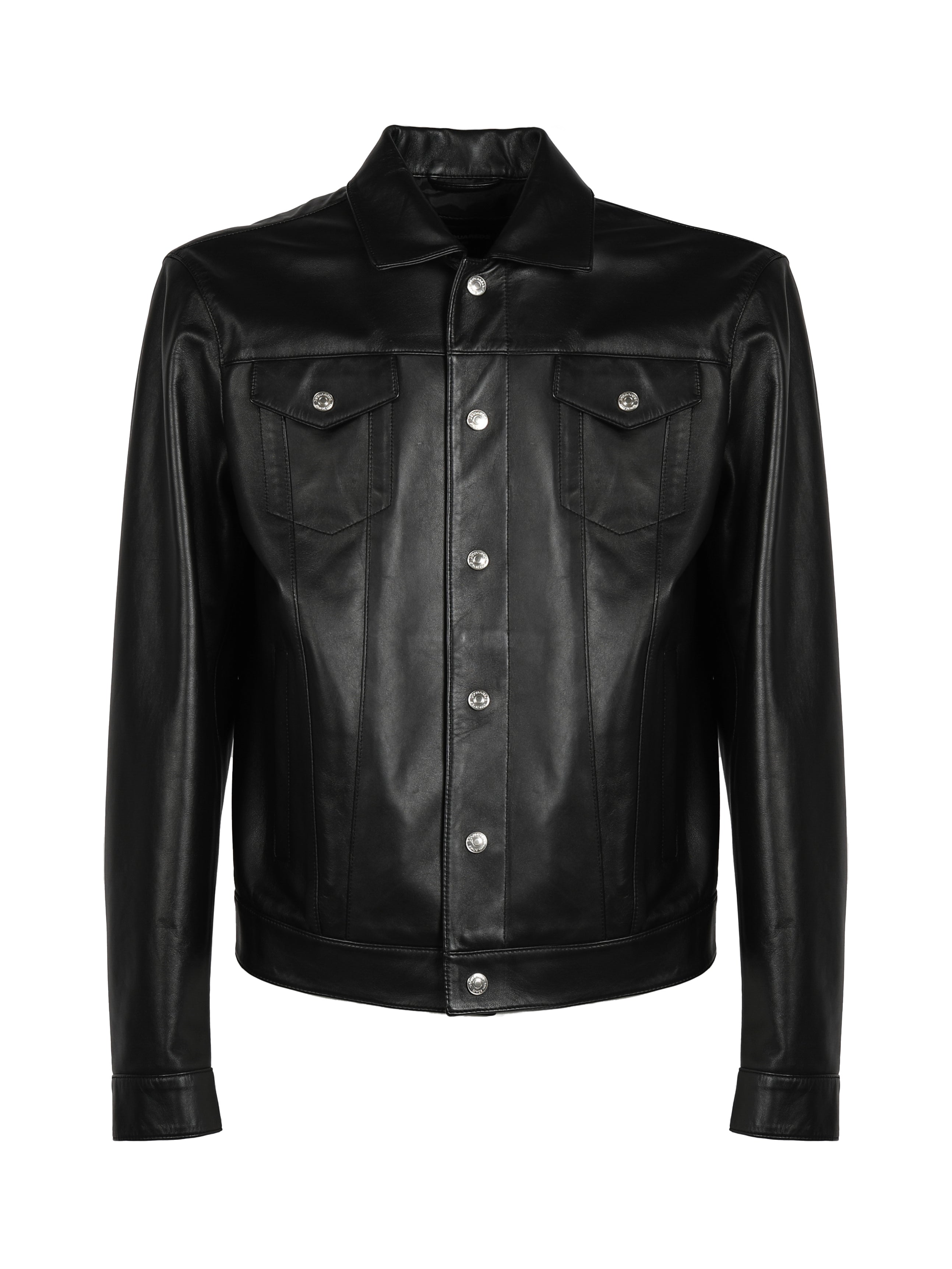 Dsquared2 Coats Black Leather