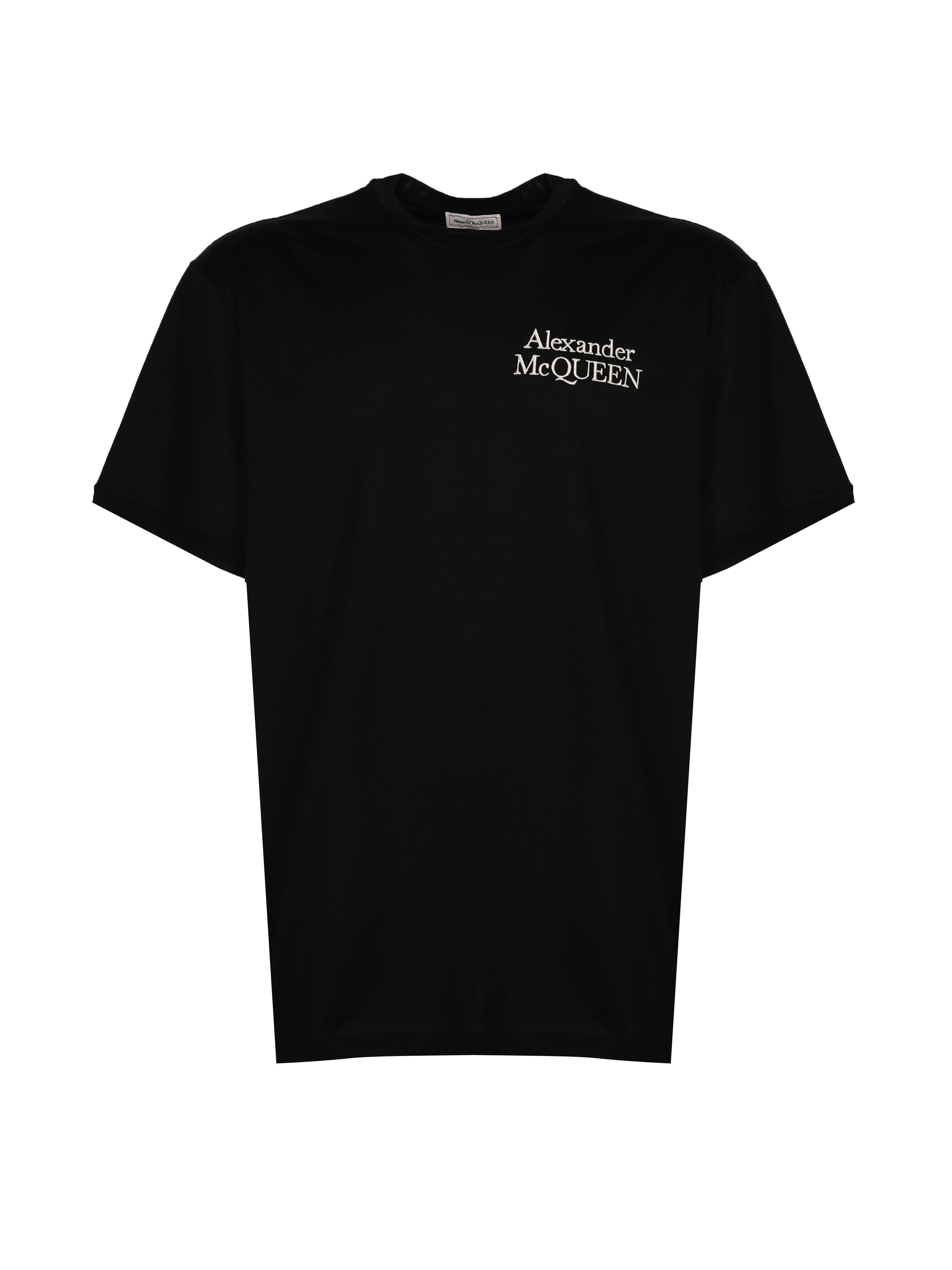Alexander Mcqueen T-Shirts And Polos Black Cotton