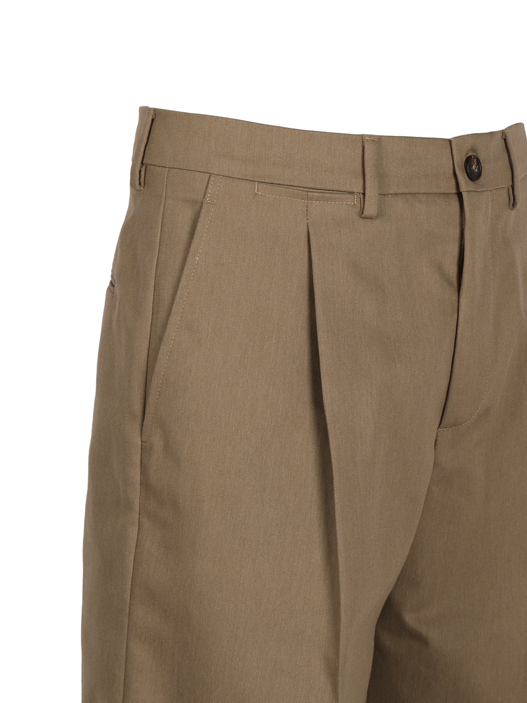 Golden Goose Shorts Khaki Beige Cotton