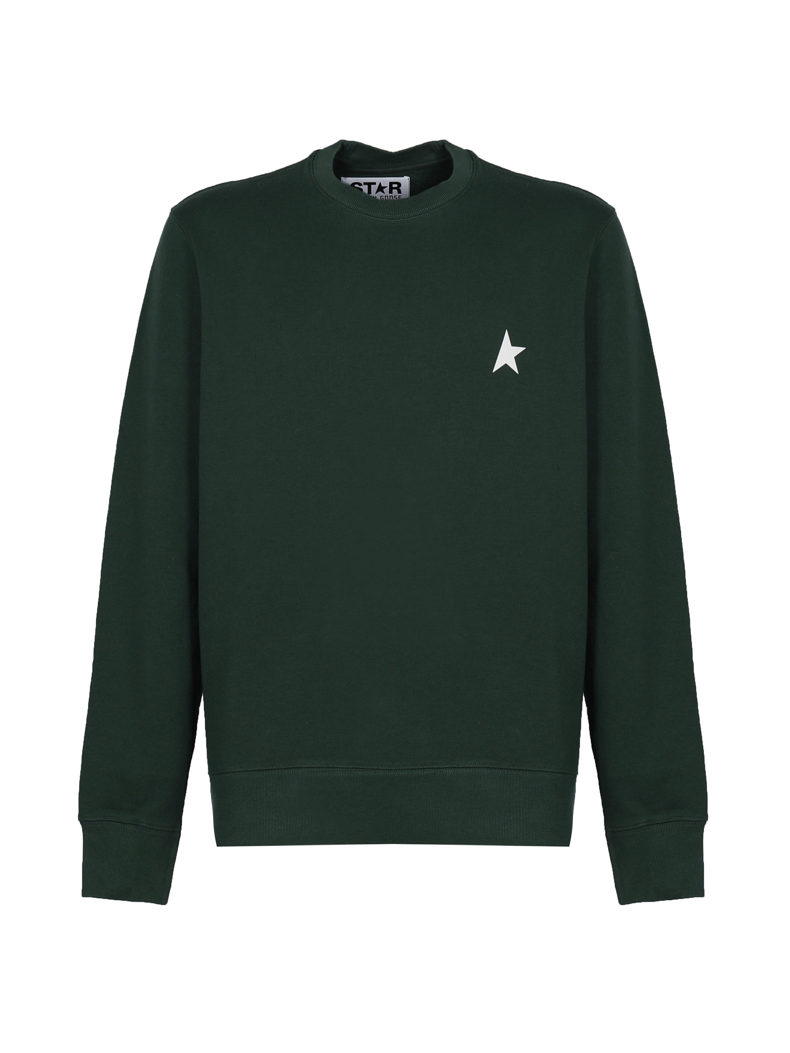 Golden Goose Sweaters Bright Green/ White Cotton