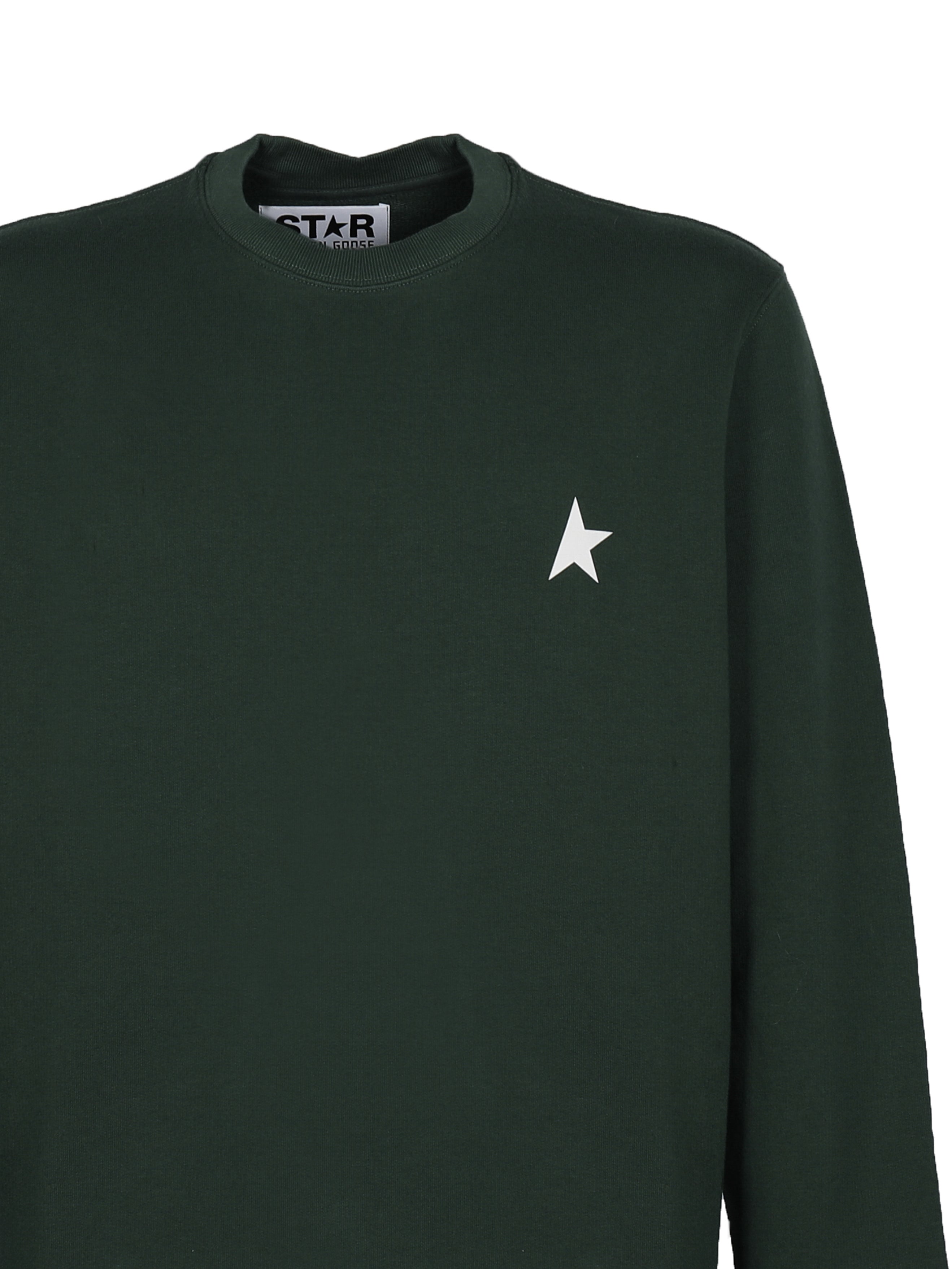 Golden Goose Sweaters Bright Green/ White Cotton