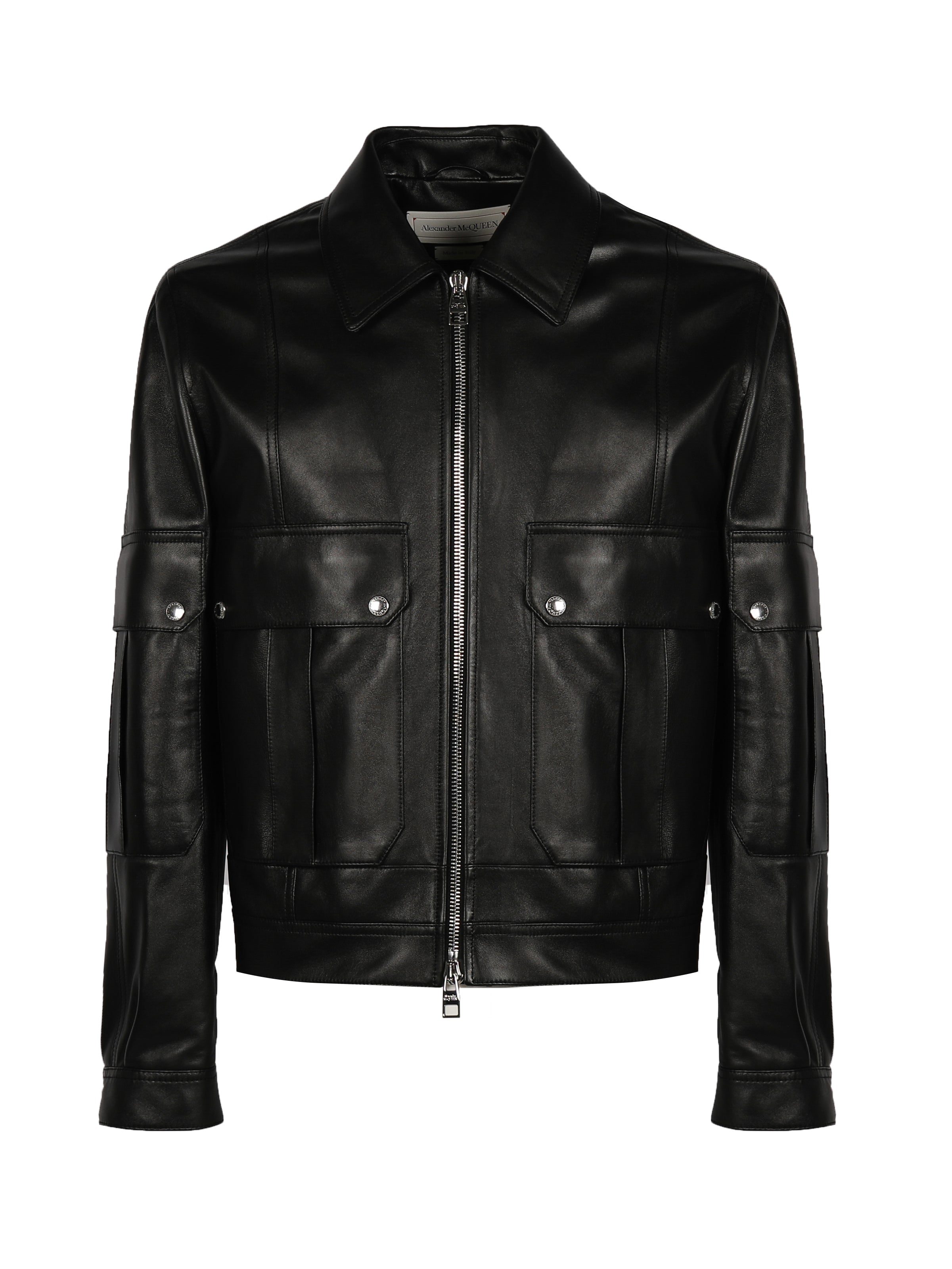 Alexander Mcqueen Jackets Black Calfskin