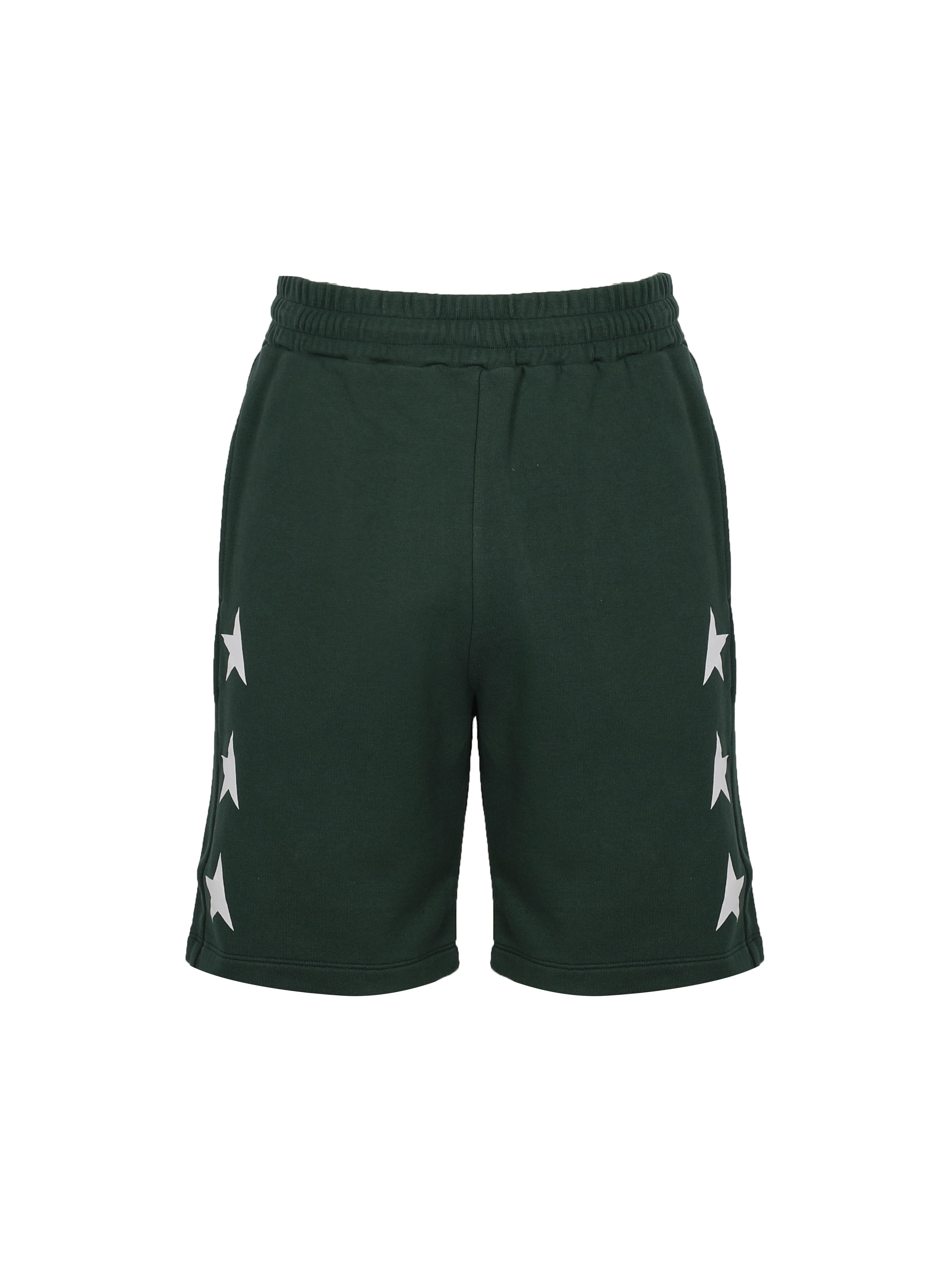 Golden Goose Shorts Bright Green/ White Cotton