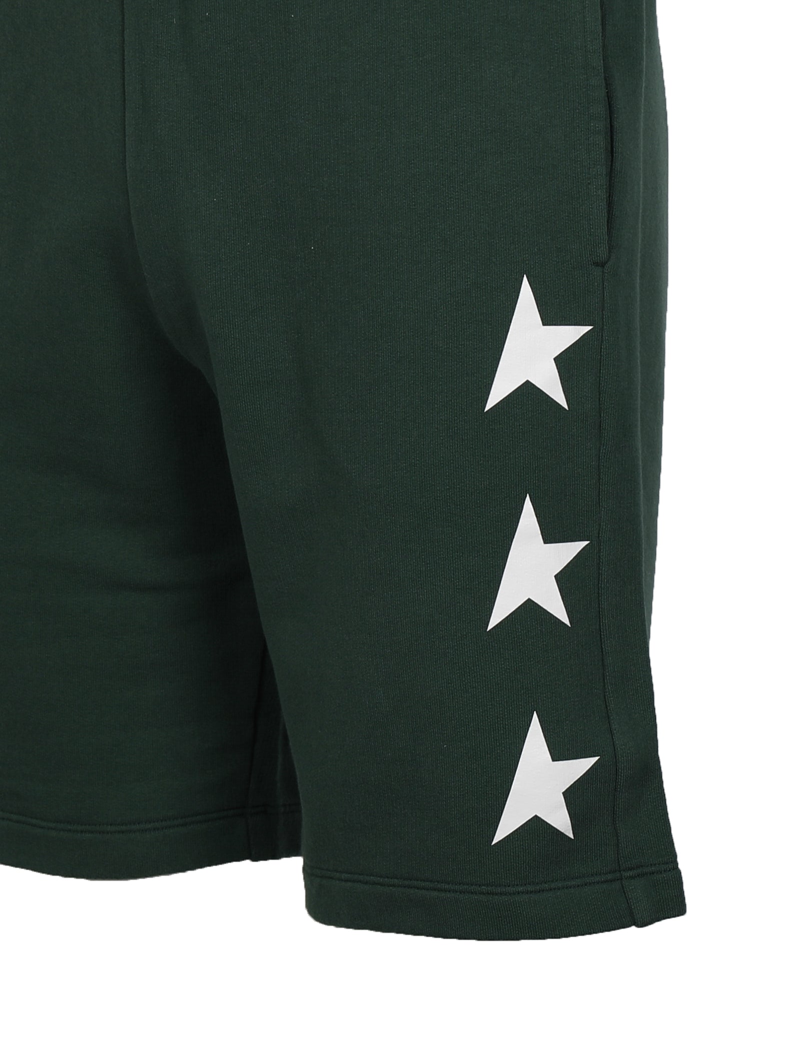 Golden Goose Shorts Bright Green/ White Cotton