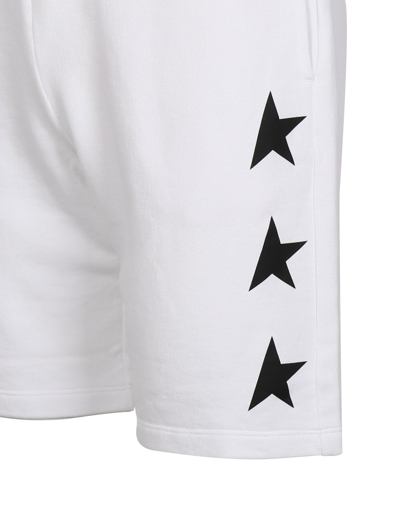 Golden Goose Shorts Vintage White/black Cotton