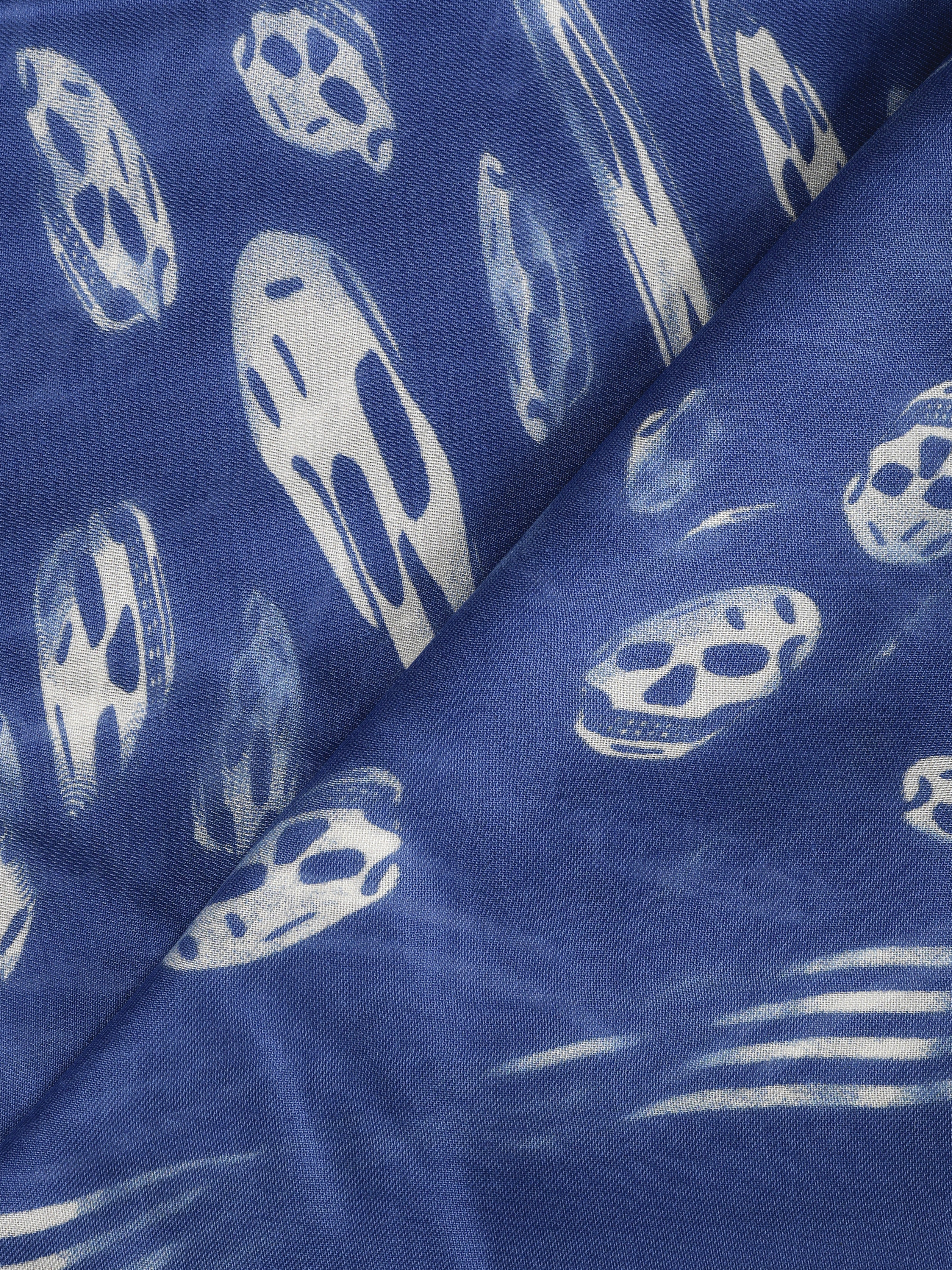 Alexander Mcqueen Scarfs Cobalt/vanilla Modal