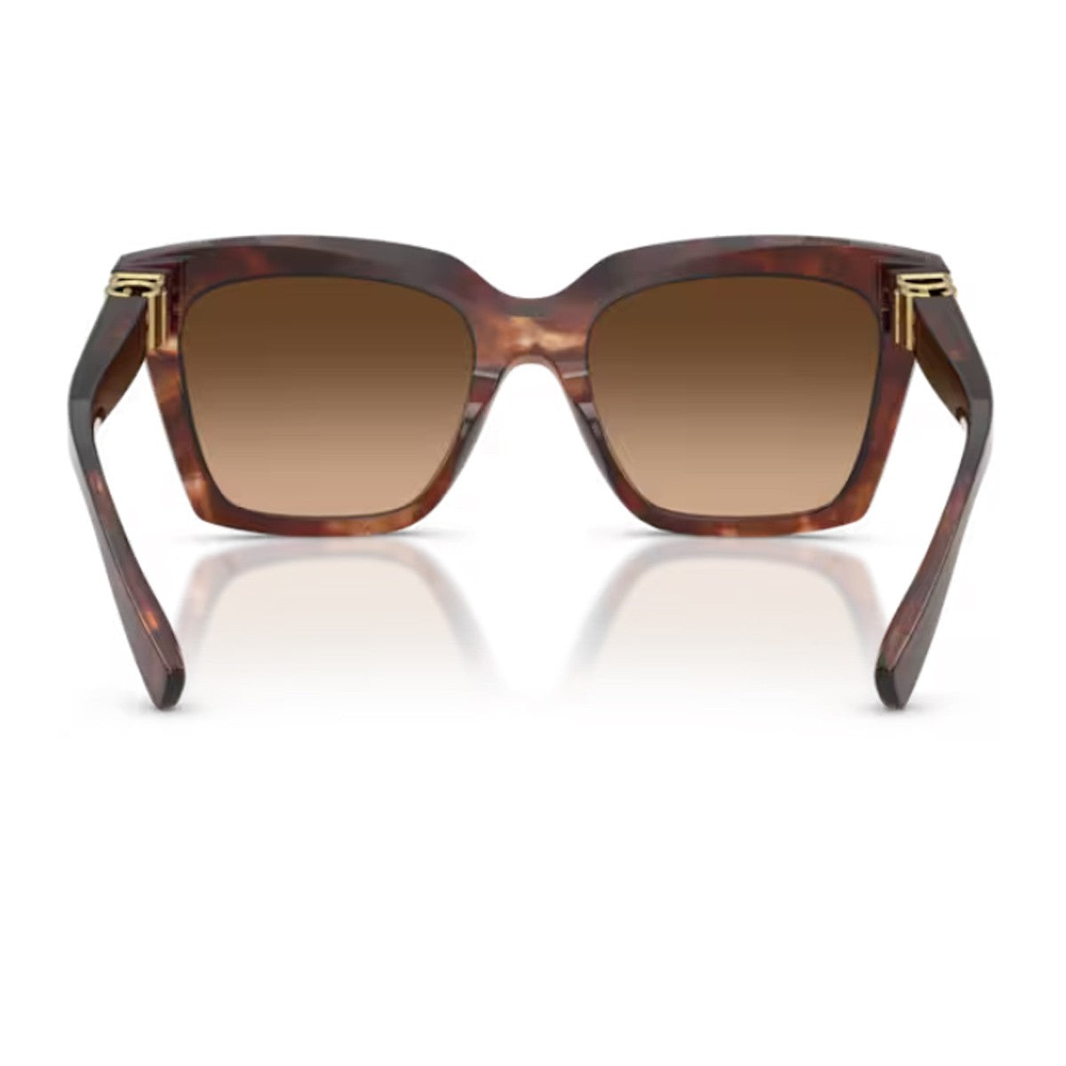 Dolce & Gabbana Dg4498 Dg Hinge Dark Red Havana Acetato Sunglasses