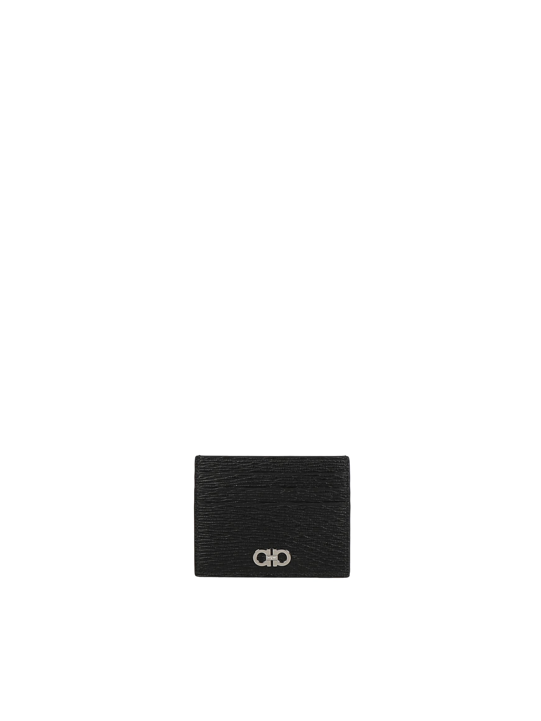 Ferragamo Wallets Black Calfskin