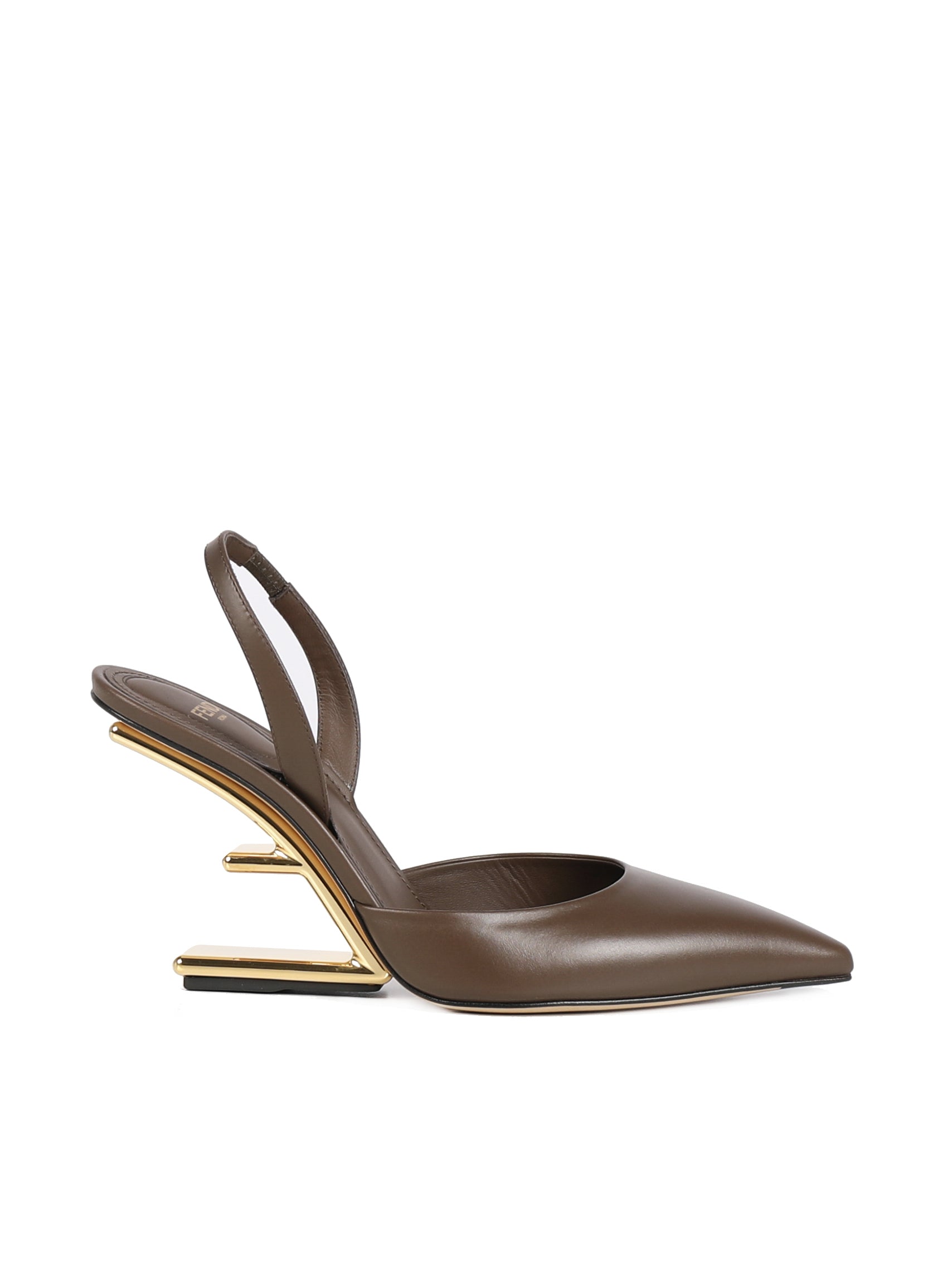 Fendi With Heel Brown Calfskin